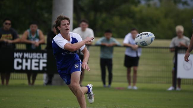 Toby Batten in action for the North Coast Bulldogs against the Macarthur Wests Tigers during round two of the Laurie Daley Cup at Kirkham Oval, Camden, 10 February 2024. Picture: Warren Gannon Photography