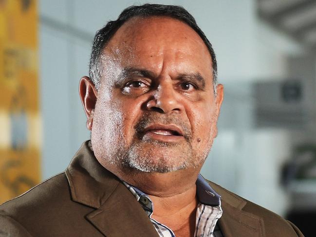 Michael Long poses for a photo at the NT Australian of the Year in Convention centre on  Thursday, November 8, 2018. Picture: Keri Megelus