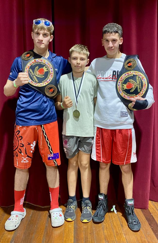 Dalby boxers won belts at Sunshine Coast competition.