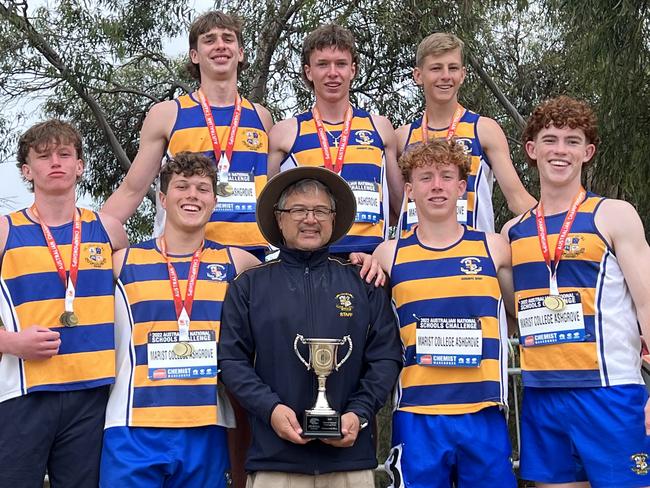 The victorious Marist College Ashgrove Under 17 team.