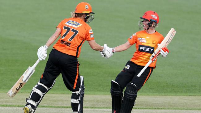 Devine (L) and Mooney (R) were at their scintillating best on Sunday afternoon. (Photo by Sarah Reed/Getty Images)