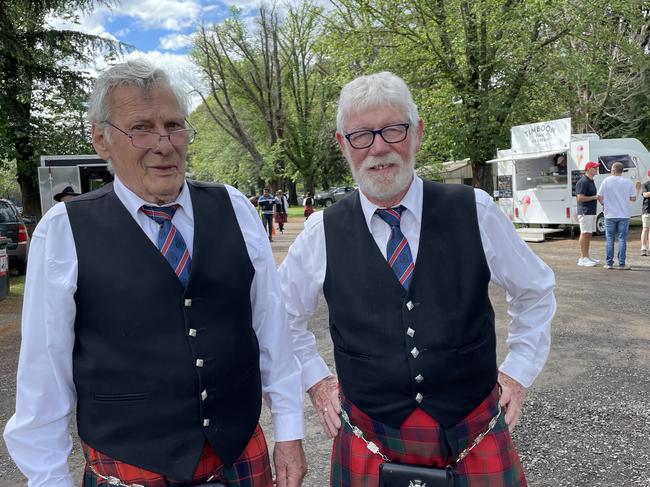 George Train and John Jordan from the Geelong RSL. Picture: Athos Sirianos