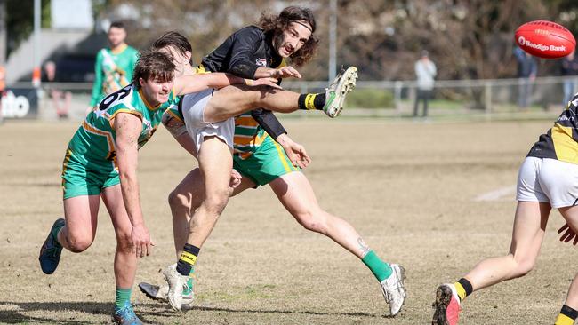 EFL: Action from the Mooroolbark-Mitcham qualifying final. Picture: George Salpigtidis