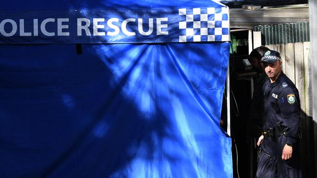 New South Wales police are still searching the properties. Picture: AAP/ Image/David Moir