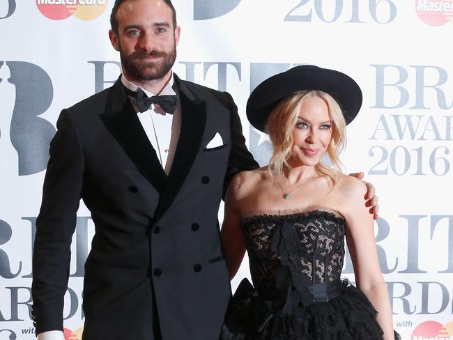 Reports claim Joshua Sasse was never trusted by Kylie Minogue’s friends and family, including sister Dannii. Picture: Luca Teuchmann/Getty Images