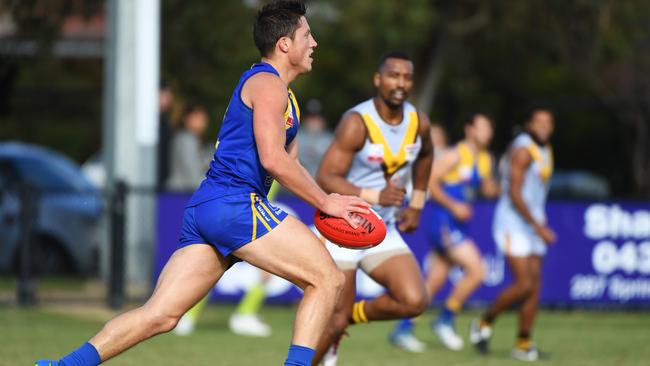 Star Jackson Sketcher on the run for Noble Park against Rowville.