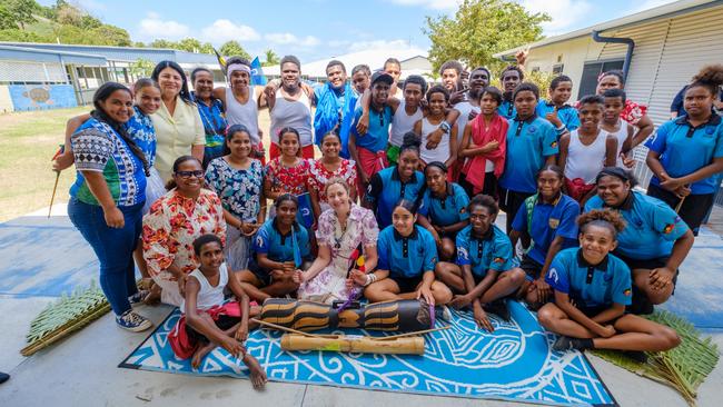 Premier Annastacia Palaszczuk visits Thursday Island. Picture: Supplied.