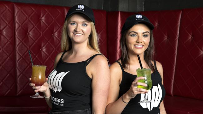 Shooters staff members Hannah McCarry and Karis Ronaldson.
