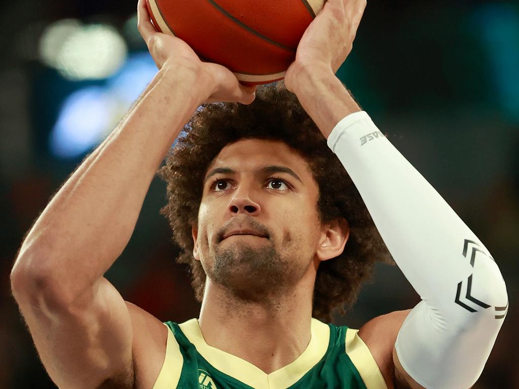 Matisse Thybulle is livid at being left off the team after he played a vital role in Tokyo. Picture: Kelly Defina/Getty Images