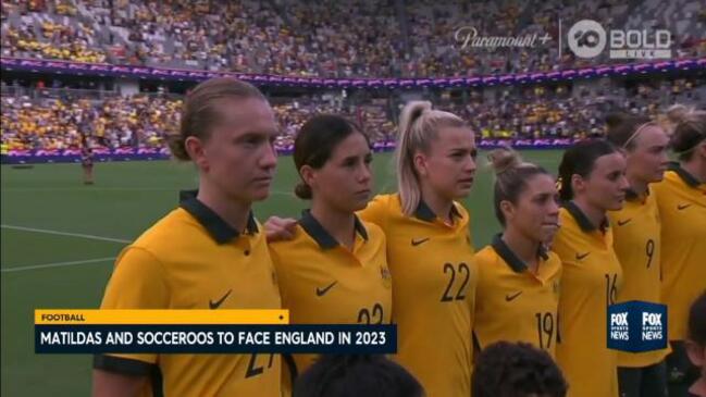 Socceroos/Matildas to face Poms in 2023