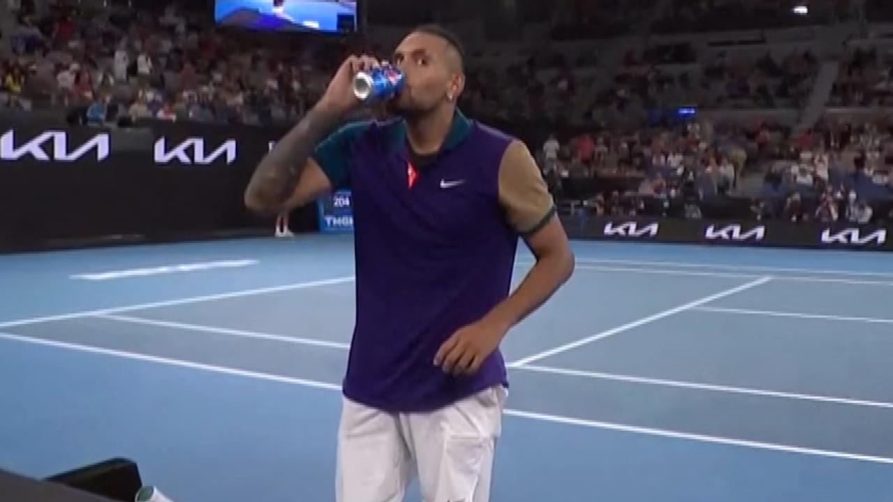 Nick Kyrgios is seemingly a Pepsi fan.