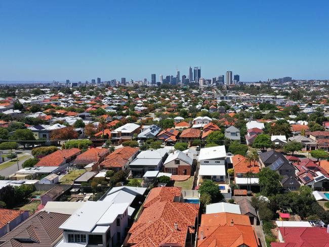 Some Perth suburbs could fall as much as 24 per cent.