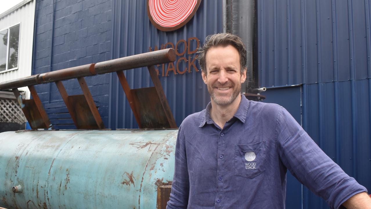 Gregg Modlin has started smoking meat and opening on Friday and Saturday nights at his business, Woodstack, in a Coolum Beach industrial area.