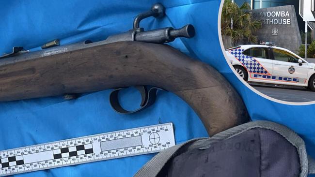 .22 Sawn-off rifle, Toowoomba. Picture: File / QPS