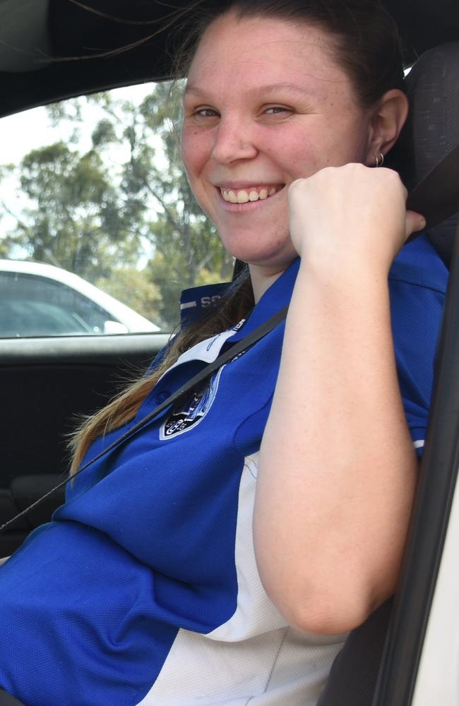 Warwick mum-to-be Taylah Lecomber is careful to always wear her seatbelt correctly after it was revealed 42% of pregnant women Queensland believe wearing a seat belt could cause harm to them or their baby in a crash.