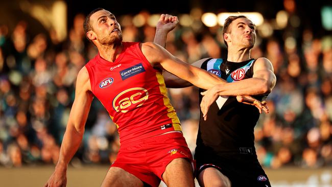 Finlayson impressed as a makeshift ruckman. Picture: Getty Images