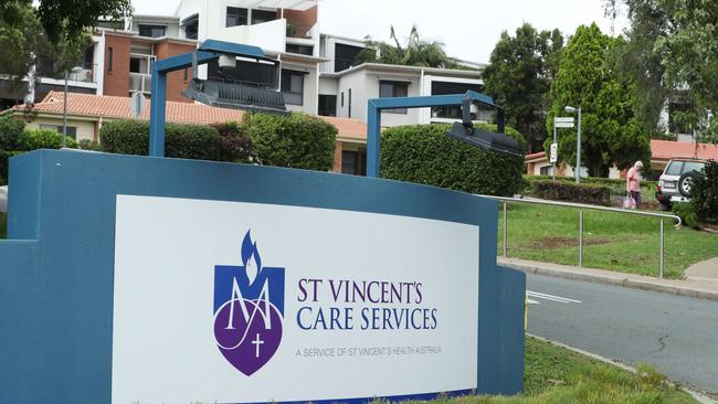 St Vincents Holy Spirit Nursing Home at Carseldine where two patrons were given an overdose of the Pfizer Covid-19 Vaccine. Picture: Lachie Millard