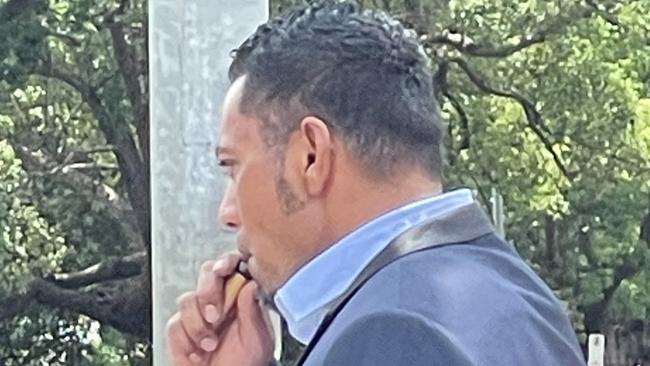 Feleti Finau leaving Toowoomba Magistrates Court on Wednesday, December 21, after pleading guilty to assault. Picture: News Regional Media