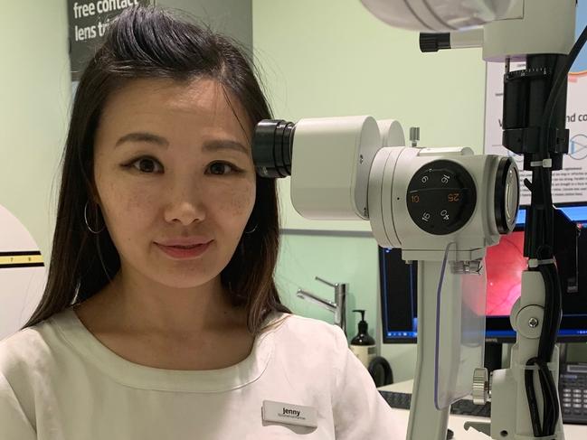 Optometrist Jenny Chiang from Specsavers Warriewood. Picture: Julie Cross