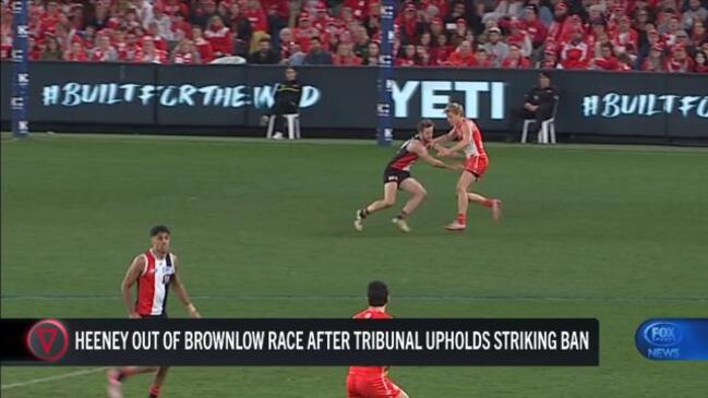 Heeney out of Brownlow race after ruling