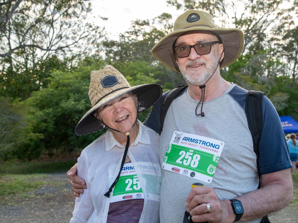 Judy and Barry Sheehan have taken part in the Hike for Homeless every year inspired by the work that Nat and Tiff Spary do for homeless people in the Toowoomba region.The Base Services, Hike for Homeless held at Jubilee Park. October 19th, 2024