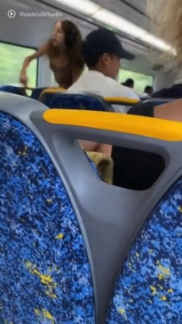 Sydney train commuter snaps at woman for placing her dirty shoes and Louis  Vuitton bag on seats