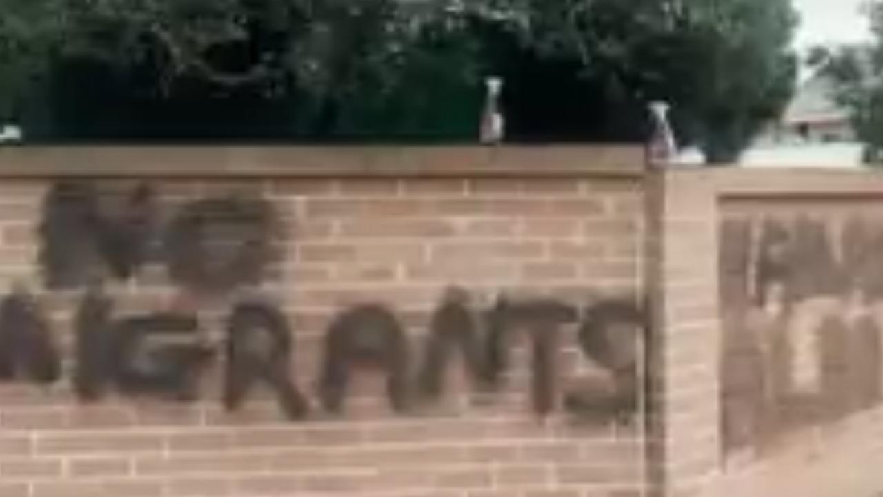 Racist graffiti sprayed on Islamic school