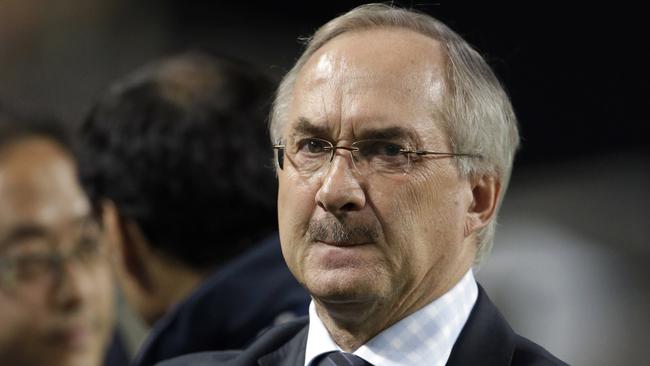 FILE - In this Oct. 14, 2014 file photo, South Korea's head coach Uli Stielike is seen before a friendly soccer match against Costa Rica at the Seoul World Cup Stadium in Seoul, South Korea. South Korea kicks off its bid for its first Asian Cup title since 1960 with a Group A match against Oman in Canberra, the Australian capital. It’s one of three group matches across three cities on Saturday, Jan. 10, 2015 with China against Saudi Arabia in Brisbane and Uzbekistan taking on North Korea in Sydney. (AP Photo/Lee Jin-man, File)