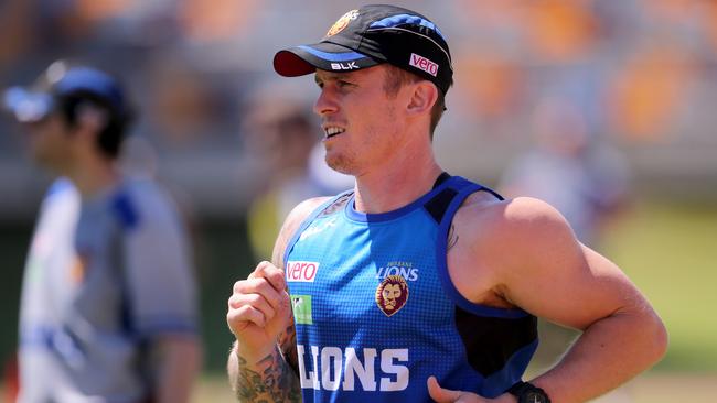 Dayne Beams at Brisbane Lions training at QEII stadium.