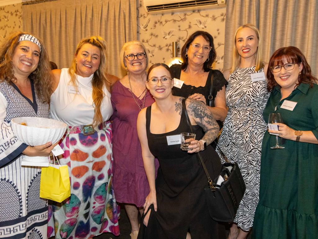 Filitsa Kounias, Amanda Sadler, Susan Allen, Kaylene Watkins, Amie Raymond and Amanda Newton. Front: Emma Ayres