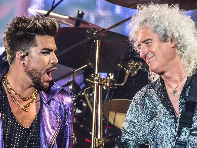 Queen & Adam Lambert Concert AAMI Park, Melbourne. Picture: Jake Nowakowski