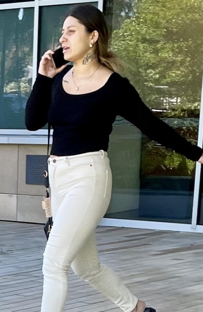 Kayla Penitani leaves Coffs Harbour Local Court on Wednesday, May 28, 2025.