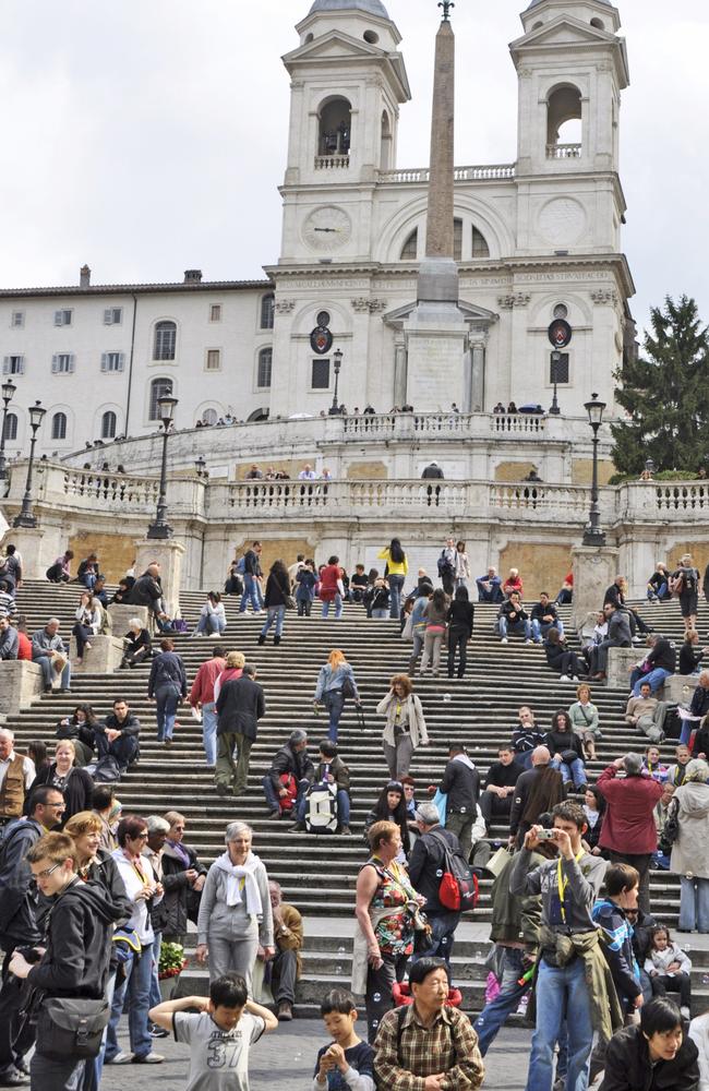 The city of Rome has banned tourists from sitting on its famous Spanish Steps.