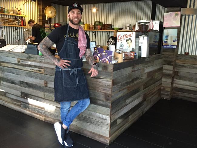 Never Bean Fitter Cafe Café owner Mark Forrest. Picture: Jenifer Jagielski