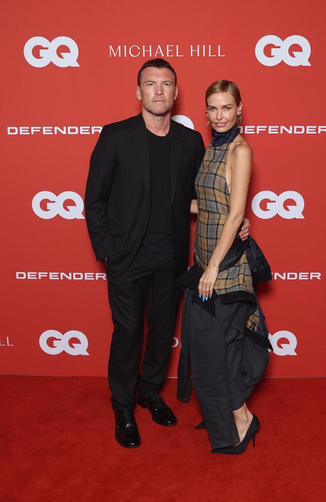 Sam Worthington and Lara Worthington attend the GQ Australia Men Of The Year Awards on December 4 in Sydney. Picture: Brendon Thorne/Getty Images