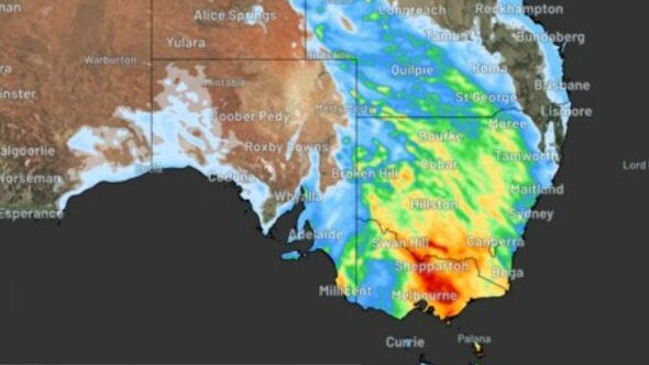 Rain forecast for Tuesday after Easter. Picture WeatherZone.JPG