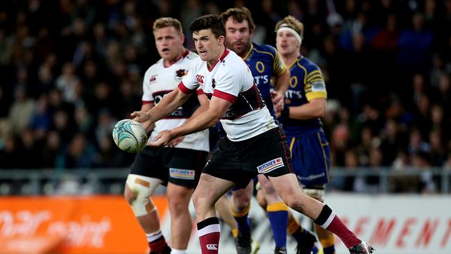 Bryn Gatland of North Harbour passes during the Mitre 10 Cup championship final.