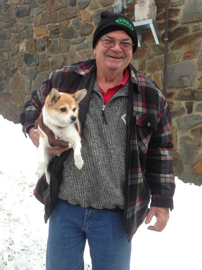 Malcolm Todd with Gracie, his pet chihuahua-papillon.