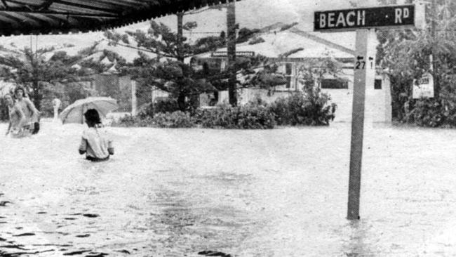 Beach Road was underwater.