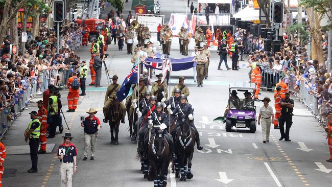 ANZAC day march, Brisbane. Picture: Liam Kidston