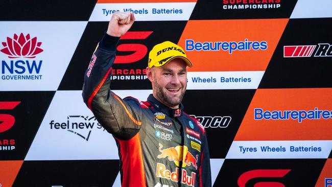 Shane van Gisbergen won in Sydney and is now keen to move to NASCAR. Picture: Getty