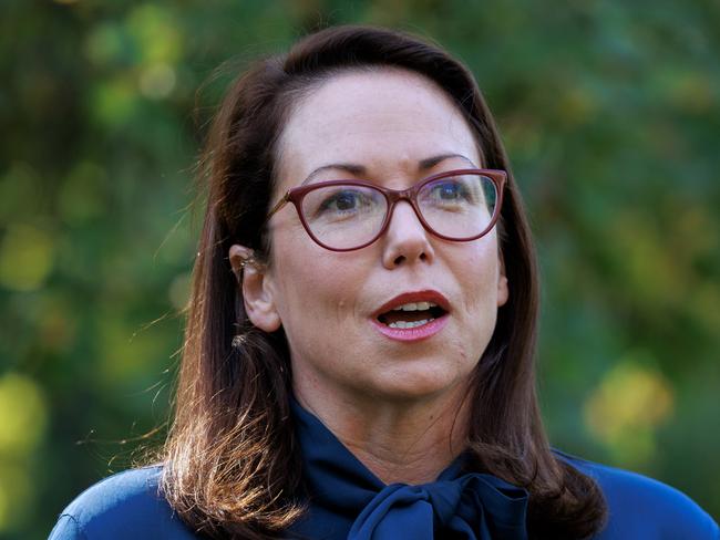 MELBOURNE, AUSTRALIA - NewsWire Photos - 25 APRIL, ,  2023:  Victorian Attorney-General Jaclyn Symes makes an announcement at Victorian Parliament. Picture: NCA NewsWire / David Geraghty