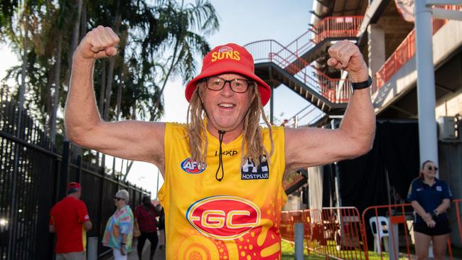 Neil Brown at the Gold Coast Suns vs Geelong Cats Round 10 AFL match at TIO Stadium. Picture: Pema Tamang Pakhrin