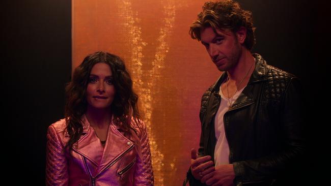 Sarah Shahi as Billie and Adam Demos as Brad in Sex/Life. Picture: Netflix