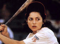 Madonna in a scene from A League of their Own.