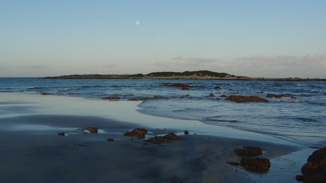 Lipson Island at dusk. Picture: Dan and Emma Monceaux