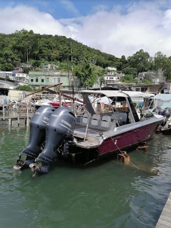 The speedboat intercepted by the Chinese coast guard. Picture: Supplied