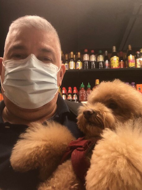 Josh Armenta will not leave Hong Kong without three-year-old toy poodle Sophie.