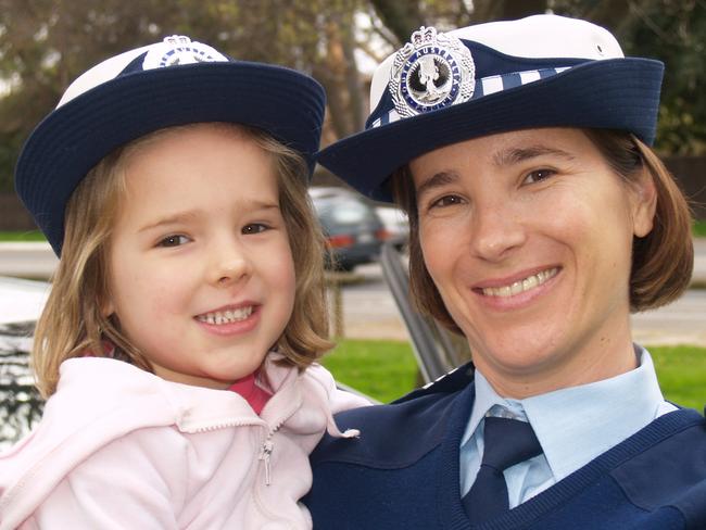 SA WEEKEND . Now SA Police Assistant Commissioner Narelle Kameniar, in uniform, with daughter Sophie in 2007.