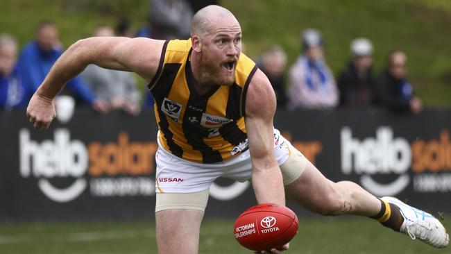 Round 22 will likely be the week Jarryd Roughead gets a farewell game, should Alastair Clarkson choose to re-call the Hawks veteran. Picture: Luke Hemer/Getty Images.